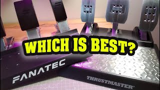 Fanatec CSL Pedals Load Cell VS. Thrustmaster T-LCM pedals 🎯SHOOTOUT🎯 Which one should YOU get?