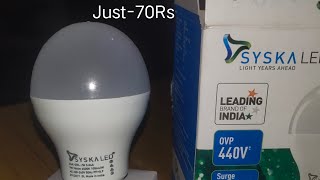 Syska SRL-9W Led Bulb (Cool day Light)