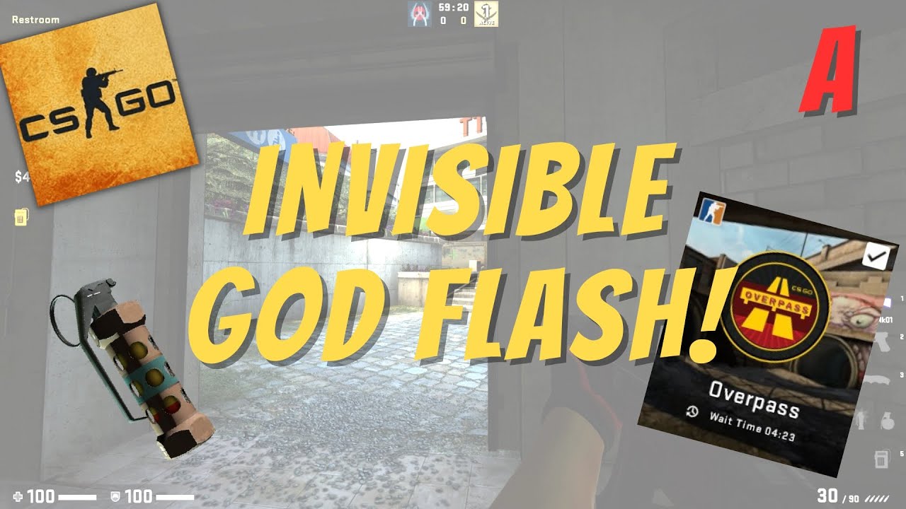 The One and Only God Flash on Overpass A! 😱 | Improve at CSGO - YouTube