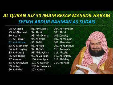 CY Arifa Sulistria Ayat Al-Qur'an Surat-Surat Pendek Juz 30 Syeikh As Sudais