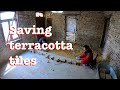 Removing but saving TERRACOTTA tiles in the hallway of 100+ y.o. farm / Ep.25
