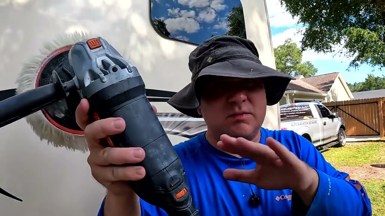 How to Buff Polish Wax a Motorcoach RV | Tallahassee FL VLOG 