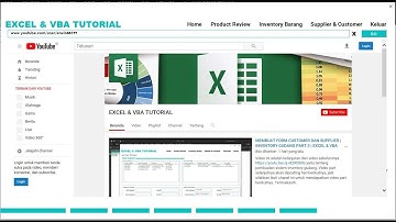 MEMBUAT FORM REVIEW PRODUCT WEBSITE - FINAL PART | INVENTORY GUDANG PART 4 | EXCEL & VBA TUTORIAL