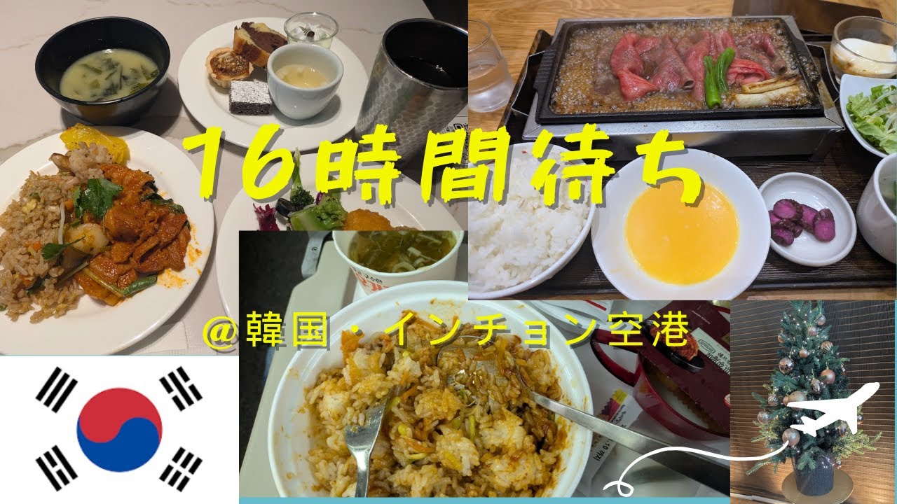 クリスマスイブに成田→インチョン空港16時間トランジット！ラウンジ全部回ったら天国だった！