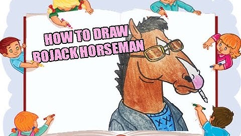 HOW TO DRAW BOJACK HORSEMAN | NETFLIX TV SHOW DRAWING | EASY DRAWING TUTORIAL STEP BY STEP