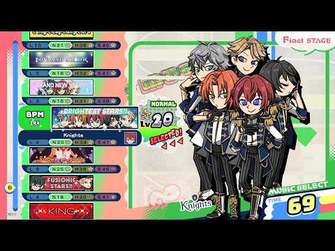 [pop'n music High☆Cheers!!] BRIGHTEST STARS!! N 正規/鏡 パーフェクト