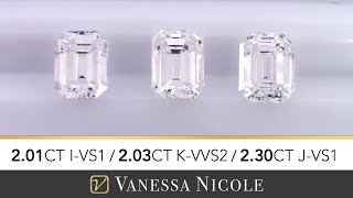 2ct Emerald Cut Diamond | Emerald Shape Size Comparison for an Engagement Ring