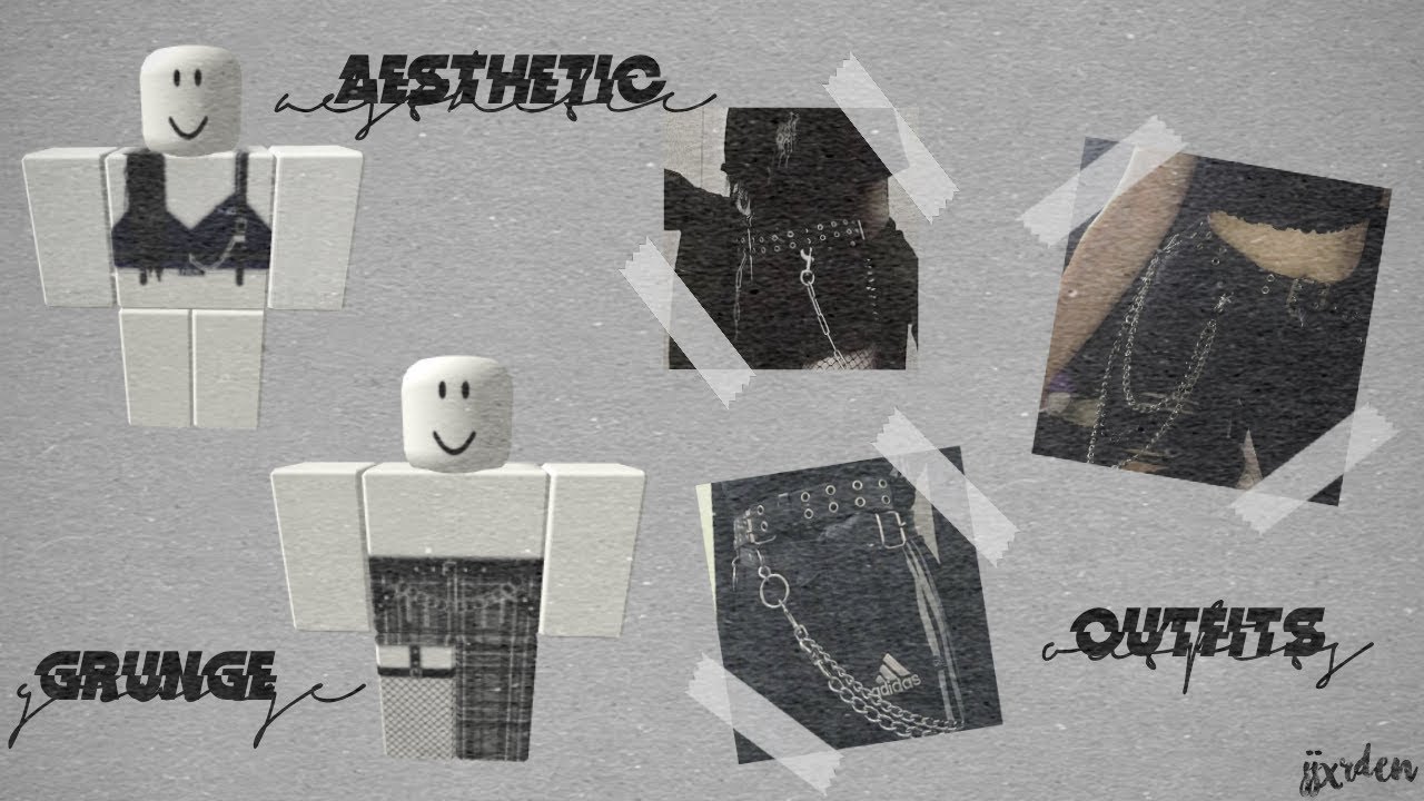 Aesthetic Roblox Outfits Look Book 2 Grunge Edgy Themed By