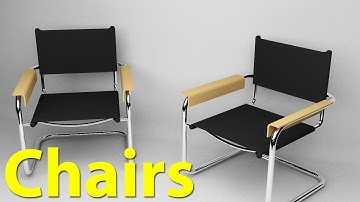 3D Max Basic Tutorial:Office Chairs Part-01