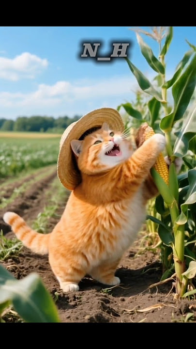 Woww😯 this cat is too cute❗❗#shortvideo #videoshort #shortkids #kucinglucu #aicat