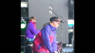 Zedd steals Oliver Tree's microphone before a festival