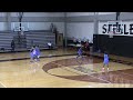 Scissor shooting by coach mays alternate between legs dribbles into shot to promote balance shorts