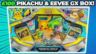 I OPEN £100 POKEMON PIKACHU &amp; EEVEE GX BOX! *RARE PACKS*