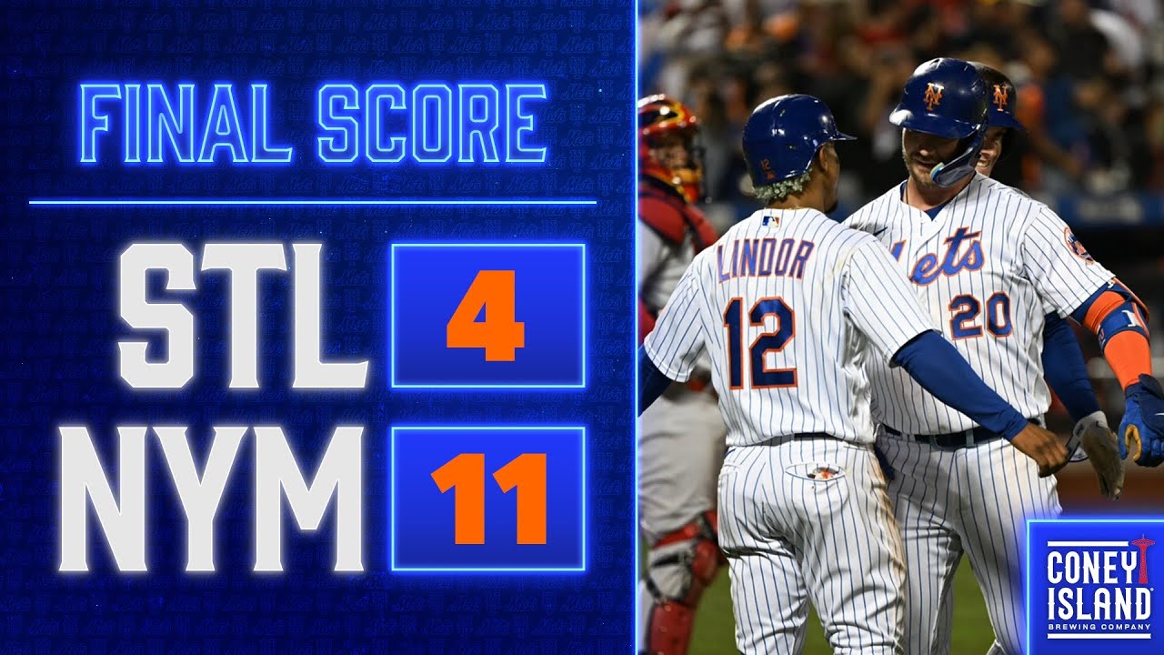 Mets Score 11 in Win Over St. Louis 