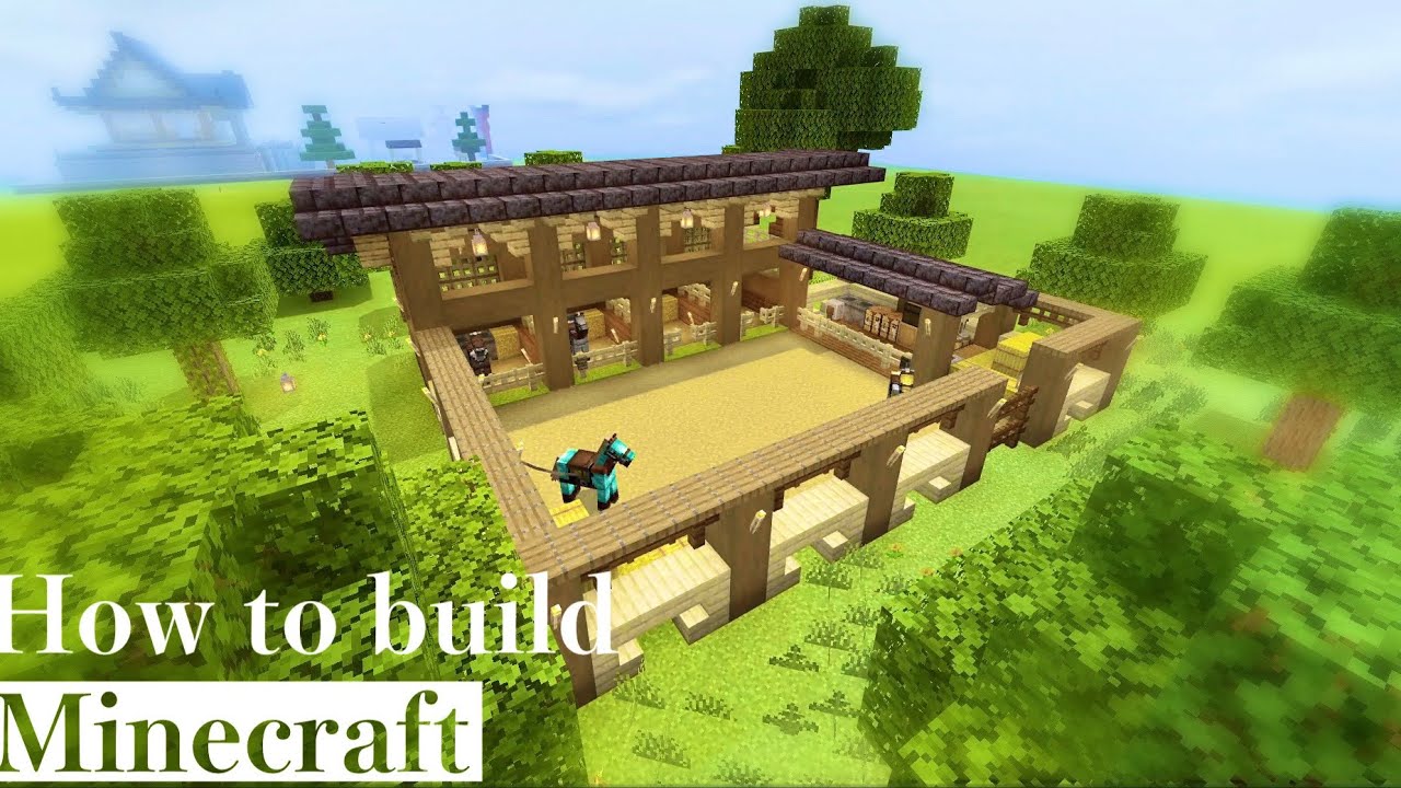【マイクラ建築】和風な馬小屋の作り方 【Minecraft】で和風な馬小屋を作ってみる YouTube