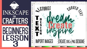 How to Use Inkscape for Crafters 🌟 How to Create Text Design in SVG and PNG {{Beginners Tutorial}}.