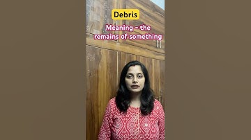 Meaning of debris and its pronunciation #ytshorts #shorts
