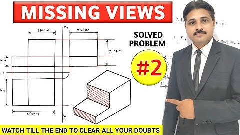 MISSING VIEWS IN ENGINEERING DRAWING IN HINDI (Part-2) @TIKLESACADEMYOFMATHS