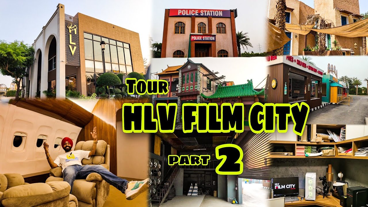 HLV FILM CITY TOUR 🌆 PART 2 Biggest film City in PUNJAB 🤩 TRAIN 🚂