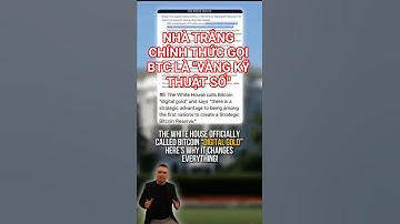 Nhà Trắng chính thức gọi Bitcoin là "Vàng Kỹ thuật số"! #crypto #ai