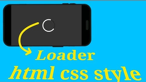 Pure CSS Animated Loader | Simple CSS Spinner Animation | HTML CSS Tutorial