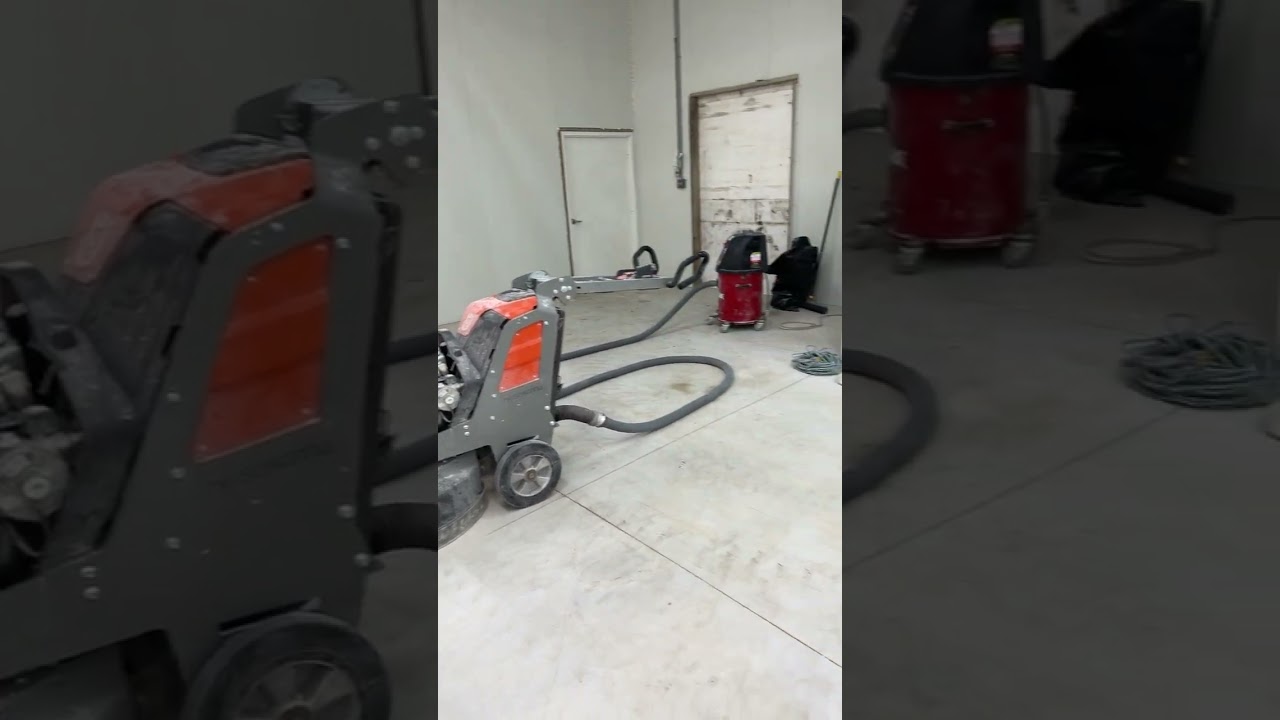 Floor Scubing In Process