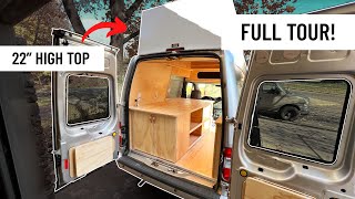 MICRO CAMPER YOU CAN STAND UP IN! | 2012 Ford Transit Connect screenshot 5