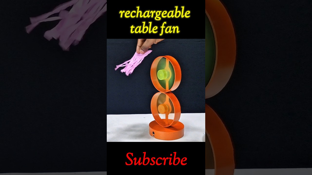 rechargeable table fan build - no messy cords #diy #gadget