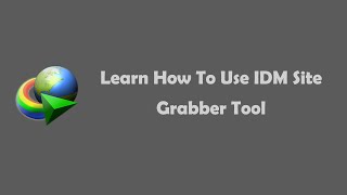 How To Use IDM Site Grabber Tool To Download Files screenshot 4