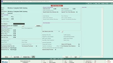 How to add item , modify and delete item in Busy