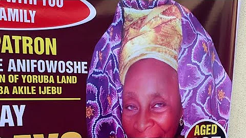 LIVE AT IJEBU ODE FOR K1 DE ULTIMATE MUM’S 7DAYS FIDAU PRAYER AND FINAL OUTING CEREMONY.