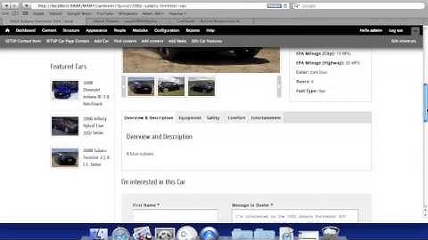 Adding a New Car - CarDealer Responsive Drupal Theme