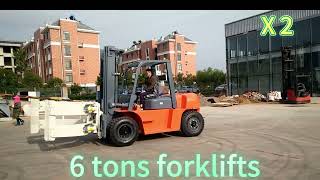 Duplex Mast Diesel lift truck Forklift With Paper Roll Clamp(Bale Clamp/Container Mast/Wood Clamps) by Noelift-Forklift 40 views 11 months ago 32 seconds