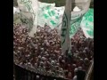 Mancha verde apoiando o palmeiras antes do jogo contra a ponte preta