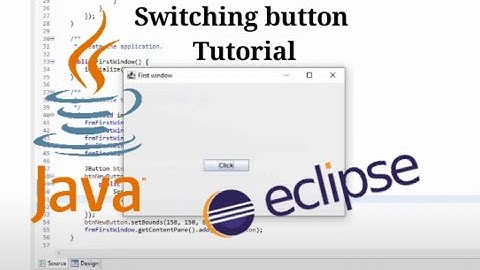 How to switch windows with a button | Tutorial | WindowBuilder Java GUI 2020