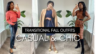 CASUAL &amp; CHIC FALL OUTFITS | TRANSITIONAL FALL LOOKBOOK