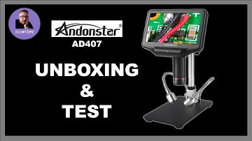 Andonstar AD407 3D Digital Microscope | Unboxing, Assembly & Test