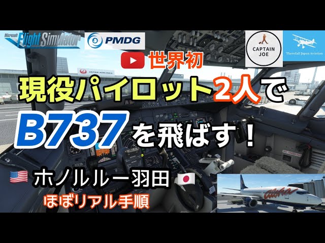 現役エアラインパイロットが2人でB737を飛ばします】ハワイ