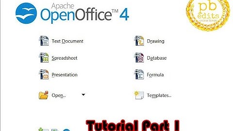 Open Office Tutorial 1