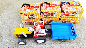 diy tractor stuck in mud with Parle g science project part 4 #minigear33 #tractor #video