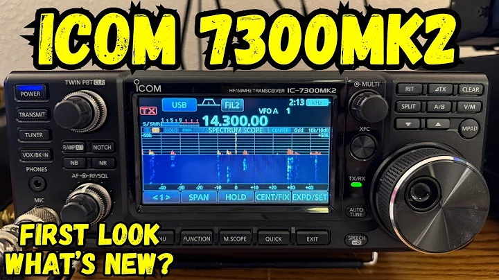 NEW!  Icom IC-7300MK2 First Look!