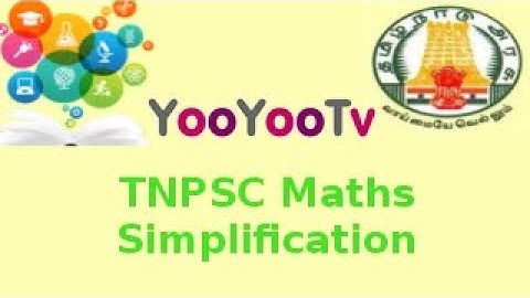 TNPSC Maths Shortcut   Part 1