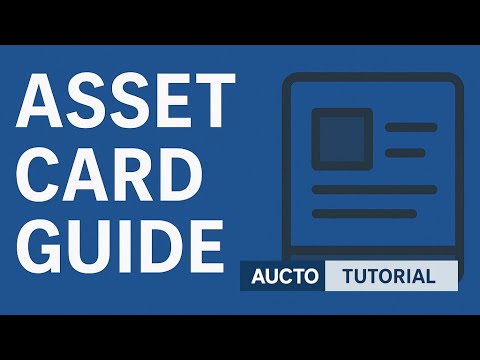 Asset Card Guide - Aucto ARS - Tutorial - YouTube