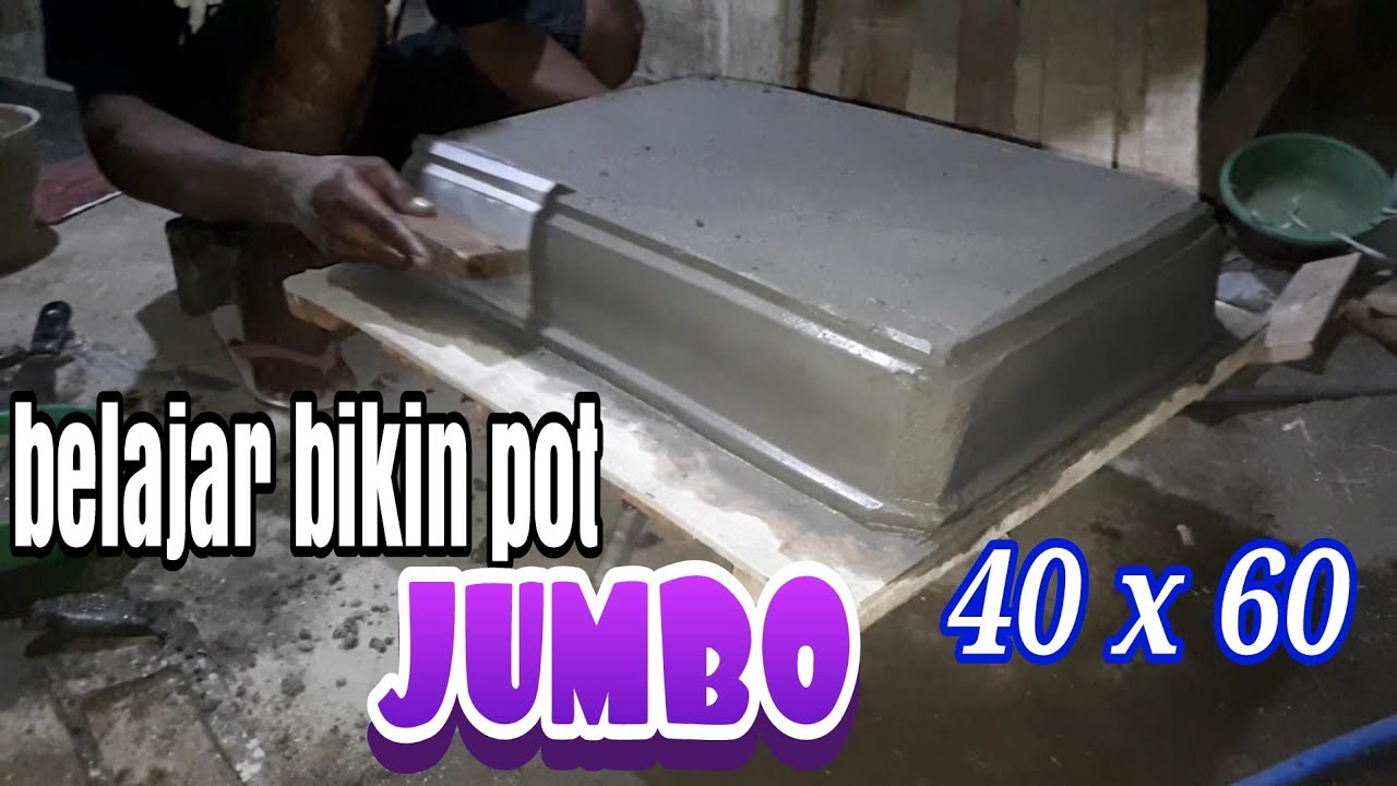 Cara Mudah Membuat Pot Bonsai Jumbo 40 X 60 Cm Youtube