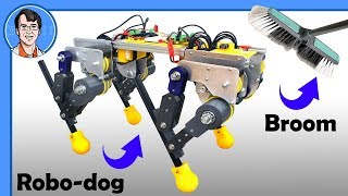 Robot Dog vs Broom - Experiments with Compliant Joints