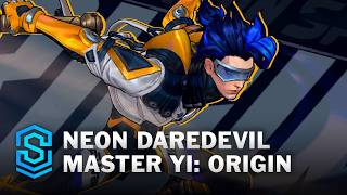 Origin Neon Daredevil Yi Wild Rift Skin Spotlight