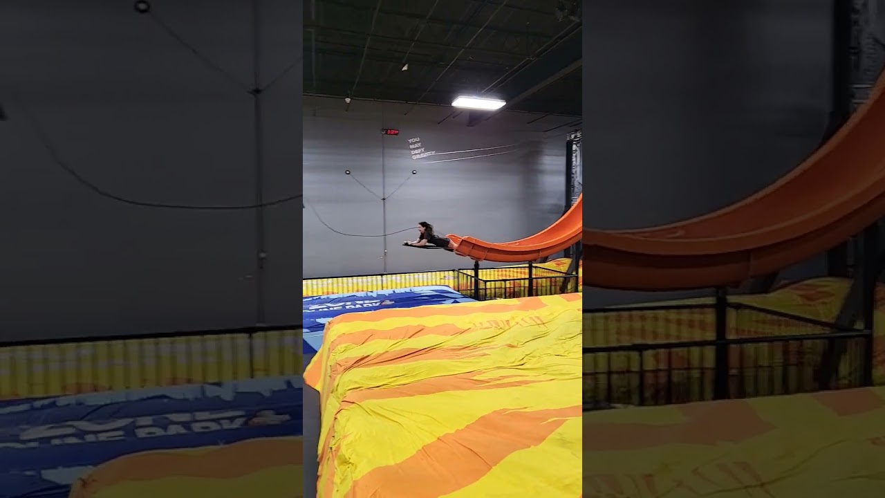 Sky zone Zipline 🧗‍♂️shorts YouTube