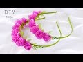 ОБОДОК С РОЗАМИ, МК / DIY Rose Headband