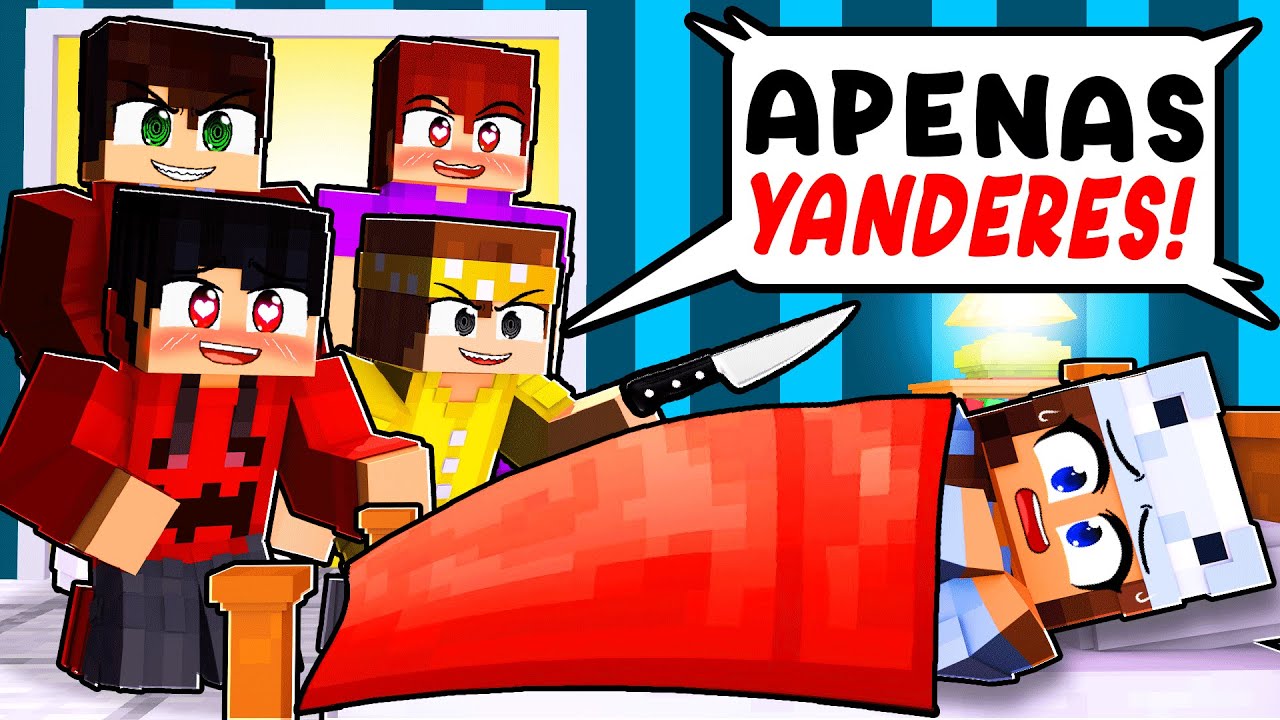MIIKA na FESTA do PIJAMA de YANDERES no Minecraft ◂Miika▸