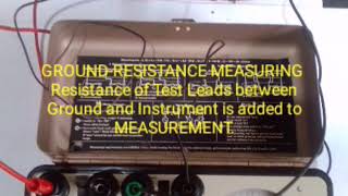GOSSEN GEOHM 2 Ground-Resistance Measurement